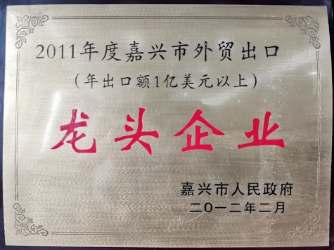 2011年度嘉興市外貿出口龍頭企業